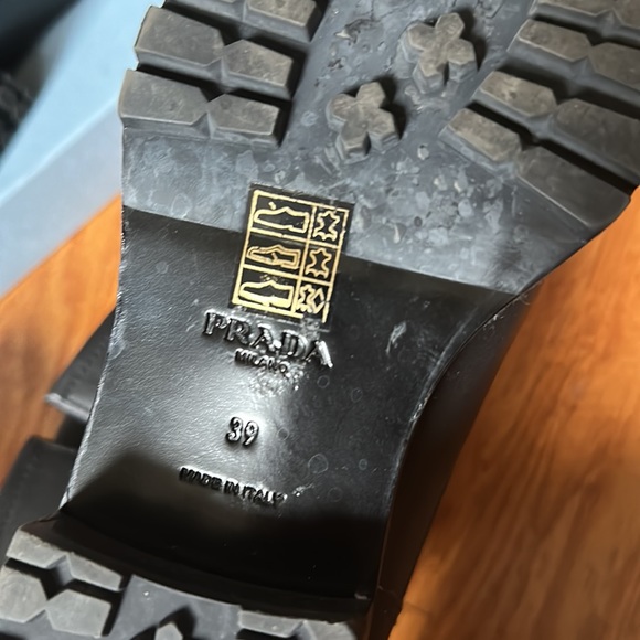 Prada buckle leather boots calzature Donna - Picture 6 of 8